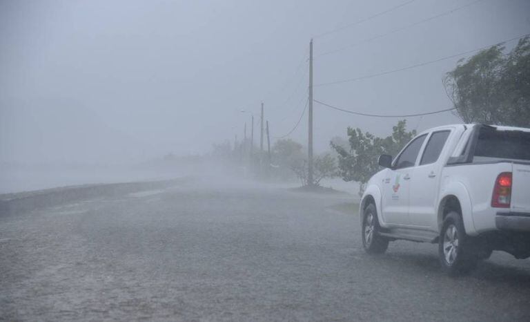 A República Dominicana após a passagem do furacão Irma.