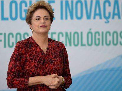 Dilma em cerim&ocirc;nia no Pal&aacute;cio do Planalto, em janeiro.