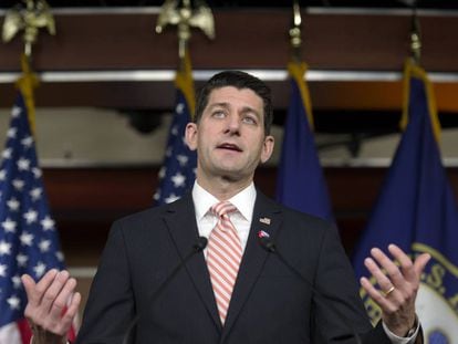 O republicano Paul Ryan, presidente da Câmara dos Representantes, em 8 de dezembro.