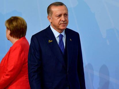 Erdogan e Angela Merkel