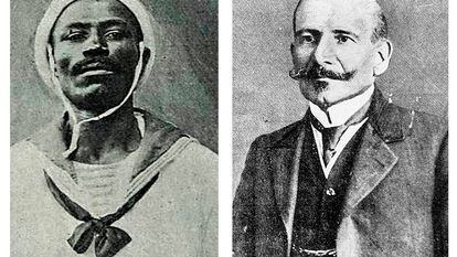 João Cândido, conhecido como “Almirante Negro”, e Hermes da Fonseca, presidente da República.