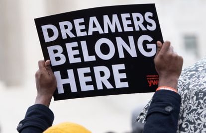 Manifestação a favor dos ‘dreamers’ diante do Tribunal Supremo em 2019.