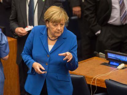 Merkel, neste domingo, na sede da ONU.