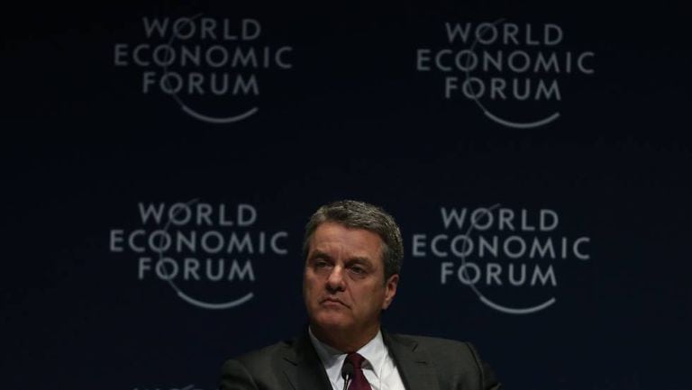 Roberto Azevedo, diretor-geral da OMC, na reunião em São Paulo.