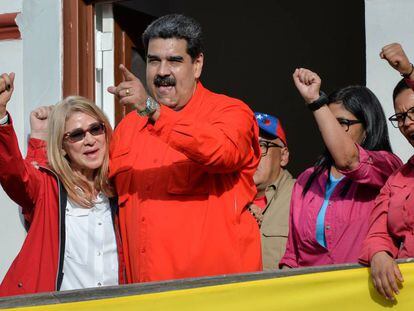 Maduro após fazer um pronunciamento em Caracas nesta quarta-feira.