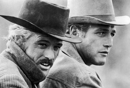 Robert Redford e Paul Newman em ‘Butch Cassidy’.
