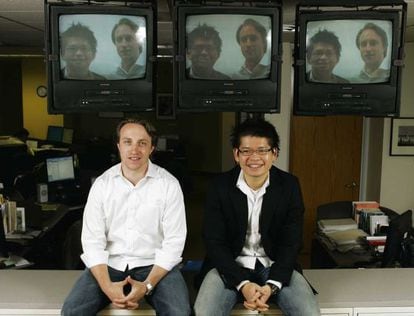 Chad Hurley e Steve Chen, criadores do Youtube.