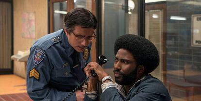 Ken Garito (esquerda) e John David Washington, em 'Infiltrado no KKKlan'.