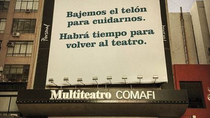 Teatros fechados em Buenos Aires, Argentina.