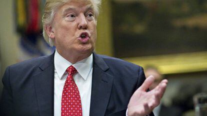 Imagem de arquivo do presidente dos Estados Unidos, Donald Trump.