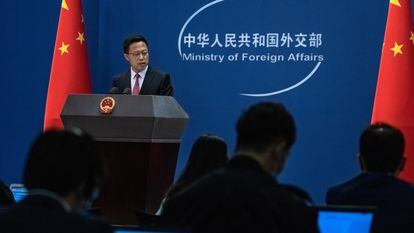 O porta-voz do Ministério das Relações Exteriores da China, Zhao Lijian, em uma foto de arquivo.