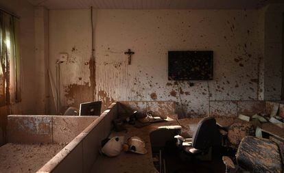 Interior de um escritório da Vale em Brumadinho, tirada 20 dias após o rompimento da barragem.