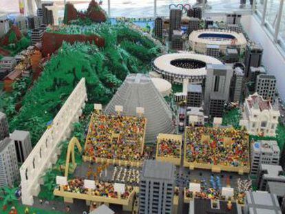 Fabricante e o Governo dinamarquês presenteiam o Rio com uma grande maquete da cidade de quase um milhão de peças
