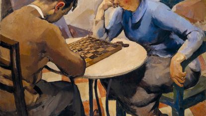 ‘Jogo de Damas’ (1927), óleo de Abel Manta.
