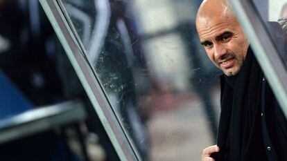 Guardiola, durante a recente partida do Campeonato Alemão contra o Hamburgo.