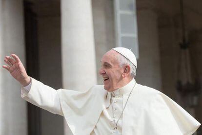 O Papa Francisco na última quarta, no Vaticano.
