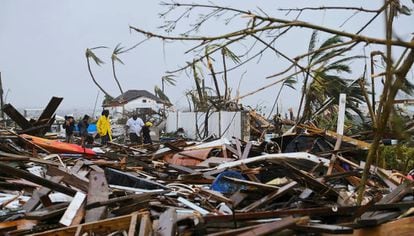 Destruição provocada pelo furacão Dorian nas ilhas Ábaco (Bahamas), na segunda-feira passada.