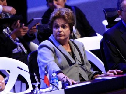 Dilma Rousseff na c&uacute;pula da CELAC.