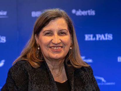 Lourdes Casanova durante o Fórum EUA, América Latina e Espanha, organizado pelo EL PAÍS.