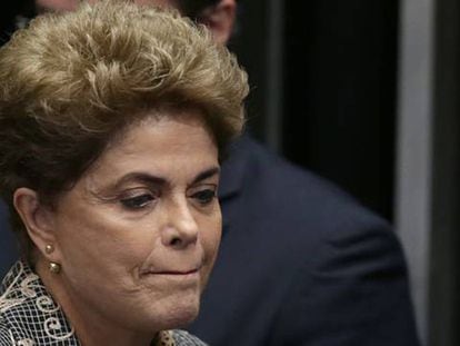 Dilma Rousseff pede aos senadores que votem contra sua destituição.