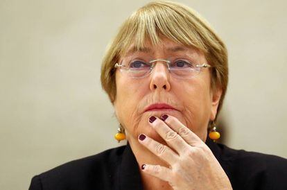 A ex-presidente do Chile e atual alta comissária da ONU para Direitos Humanos, Michelle Bachelet