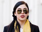 Brooklyn (United States), 04/02/2019.- (FILE) - Emma Coronel Aispuro (C) departs United States Federal Court after the first day of jury deliberations in the case against her husband Joaquin 'El Chapo' Guzman in Brooklyn, New York, USA, 04 February 2019 (Reissued 22 February 2021). Emma Coronel Aispuro, wife of drug lord Joaquin 'El Chapo' Guzman, was arrested in relation to her alleged role in the trafficking and distribution of drugs in the US. (Estados Unidos, Nueva York) EFE/EPA/JUSTIN LANE *** Local Caption *** 54958388