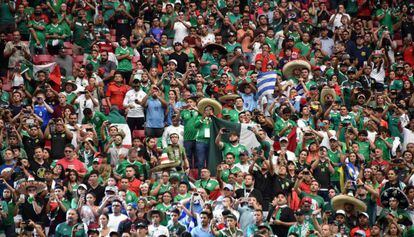Torcida do México, durante a Copa América jogada nos Estados Unidos.
