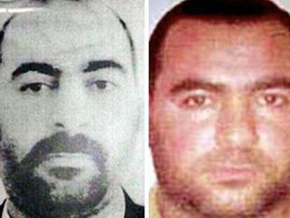 As duas únicas fotos de Abu Baker al Bagdadi: a primeira e mais recente difundida pelas autoridades iraquianas; a segunda, dos arquivos do Departamento de Estado dos EUA.