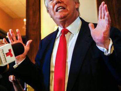 Donald Trump nesta segunda-feira em Chicago.