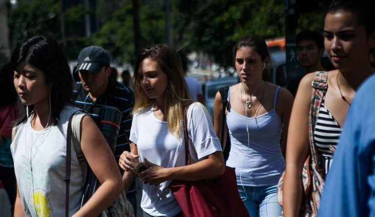 Alunos de um curso preparatório para o vestibular em São Paulo.
