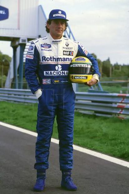 Ayrton Senna em uma imagem de arquivo.