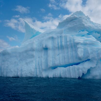 Iceberg na Antártida, avistado na expedição do Greenpeace.