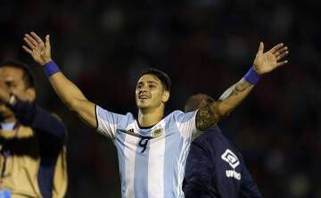 Fernando Zampedri teve o prazer de gritar gol com o 9 da Argentina.