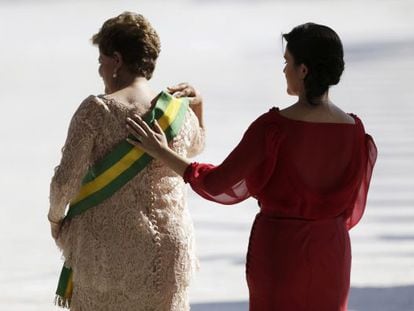 Dilma Rousseff e sua filha Paula.