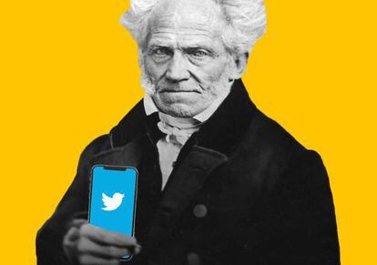 Schopenhauer tuiteando sobre a morte