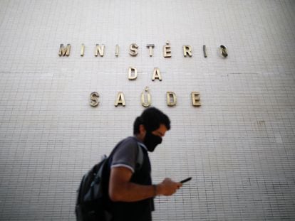 Fachada do Ministério da Saúde, em Brasília.