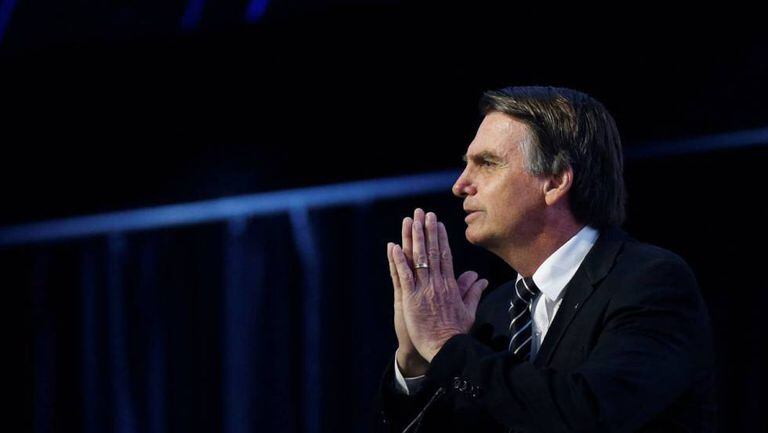 Jair Bolsonaro em evento da CNI, em Brasília.