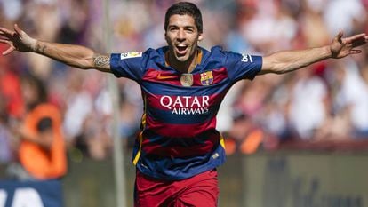 Suárez, artilheiro do campeonato espanhol.