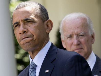 O presidente Obama e o vice-presidente Joe Biden.