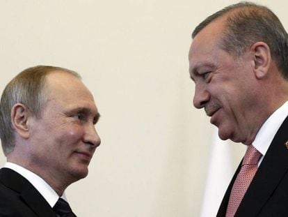 Vladimir Putin e Tayyip Erdogan