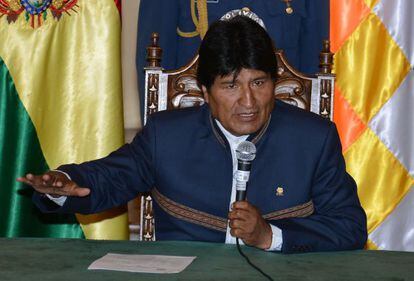 O presidente Evo Morales, nesta terça-feira.