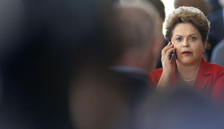 Dilma Rousseff no ultimo dia 17 no Palácio de Itamaraty.