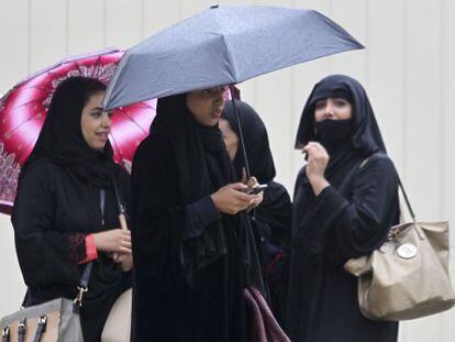 Mulheres sauditas em Riad.