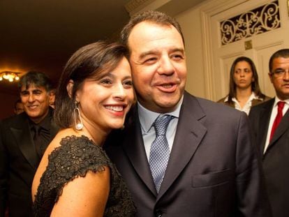 Adriana Ancelmo e Sergio Cabral, em 2011, alvos da Lava Jato.