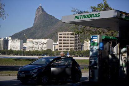 Posto da Petrobras, no Rio.