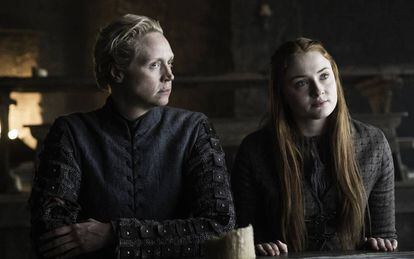 Gwendoline Christie e Sophie Turner em ‘Game of Thrones’.