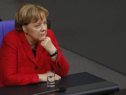 Angela Merkel no Bundestag