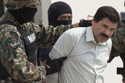 'El Chapo' Guzmán em fevereiro de 2014, quando foi capturado.