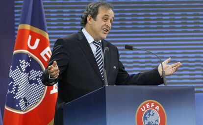 Platini, no congresso da UEFA