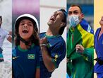 Conheça os medalhistas do Brasil nos Jogos Olímpicos Tóquio 2020 montagem